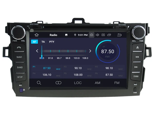 RUISO 4g+64g 8-Core Car DVD Player Android 9.0 for TOYOTA COROLLA car multimedia auto stereo 1080P gps wifi dvr dab obd ips