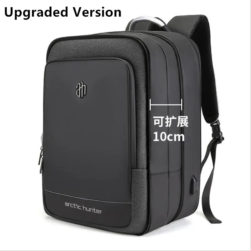 ArcticHunter Sale Laptop Backpack Men 17 inch Office Work Men Backpack Business Bag Unisex 10 inch iPad Backpack Thin Back Pack - Цвет: black