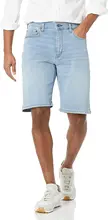 Pantalones vaqueros cortos de verano para hombre, diseño de moda azul elástico, pantalones vaqueros ajustados rectos para hombre