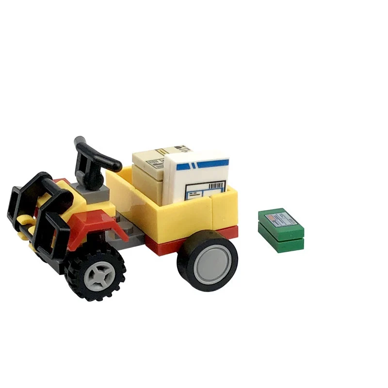 

Legoing City Deliveryman MOC Bricks Set Sale Building Blocks Toys for Children Assemble Block City DIY Scene Parts Learning Gift