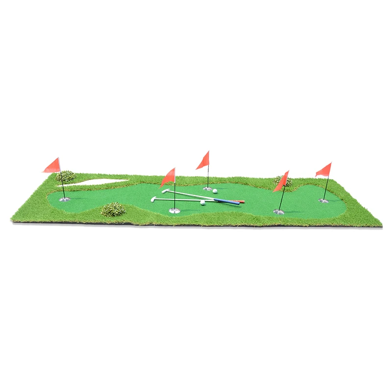 Fungreen 5 отверстий для гольфа Зеленый 100*300 см искусственный газон трава имитация поле для гольфа