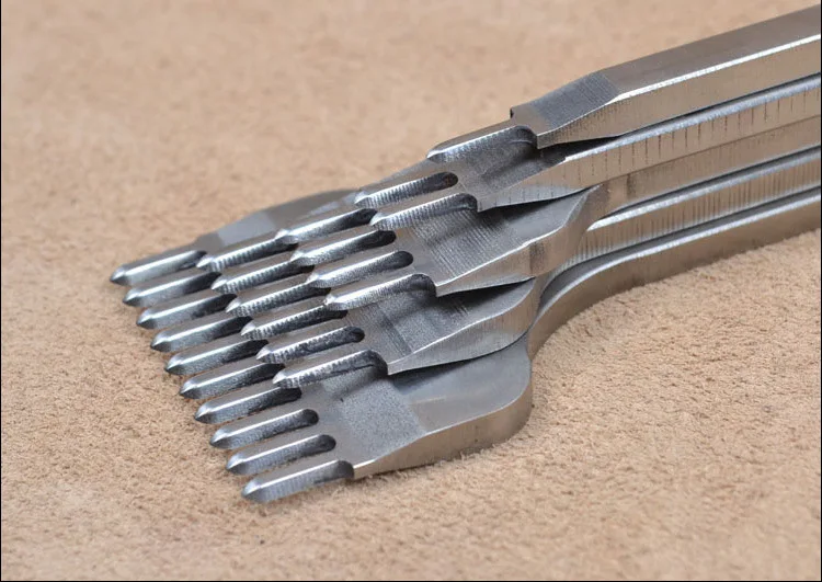 3mm 4pcs Handcraft Leather Craft Tool Hole Punches Stitching Punch 1 2