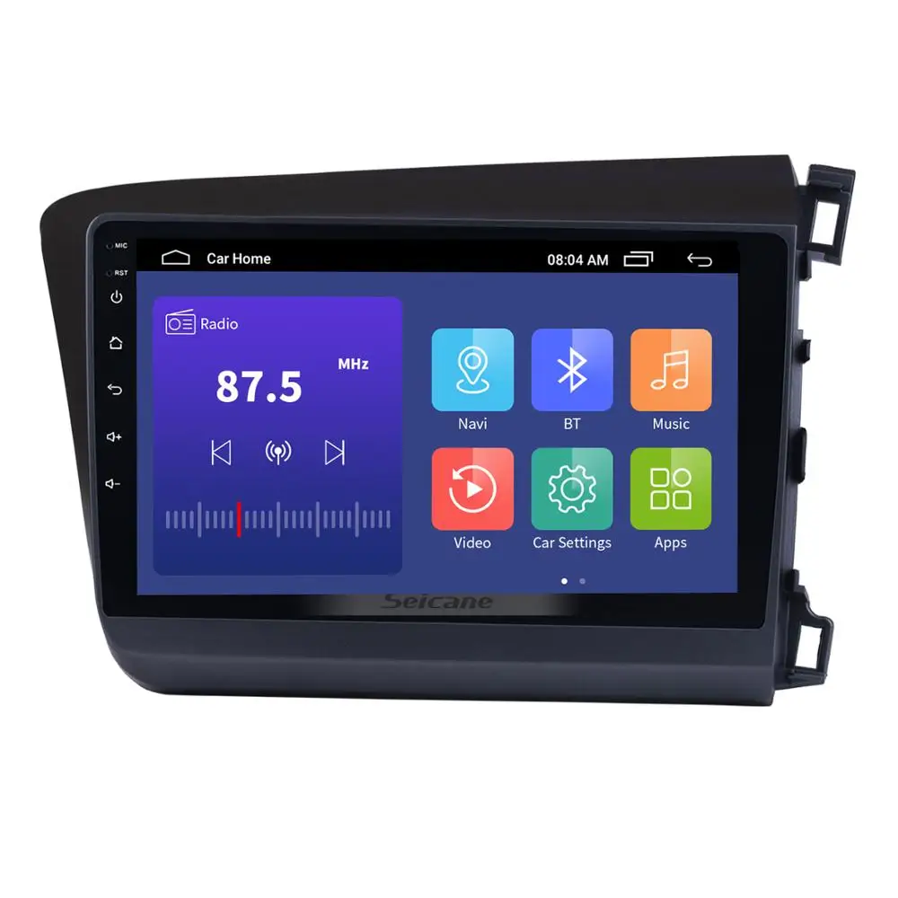 Аудиосистема Seicane 9 дюймов Android 10 0 GPS навигация для 2012 2015 HONDA CIVIC правостороннее вождение 2 din автомобильный