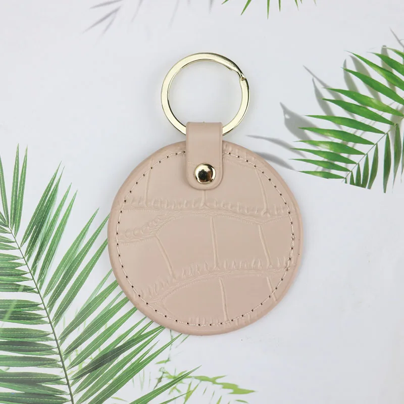 Key Case Key Holder Key Organizer Key Purse Free Customed Initials Letters Crocodile Pattern Or Saffiano Leather Round Key Chain Key Ring Wallet