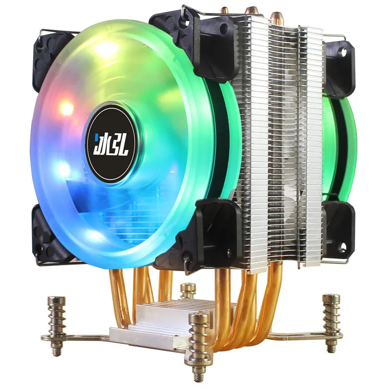 Cooler para Cpu Sistema de Dissipação de Calor Pinos Led Rgb sem Pwm 12v Ventiladores de Refrigeração para Intel X79 X99 X299 Lga2011 e 2011-v3 Ventiladores e resfriadores - Imagem 5
