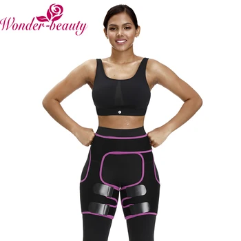 

WonderBeauty Woman Sweat Thigh Trimmers Leg Shaper Fajas Neoprene Slimming Belt Control Panties Fat Burning Wraps Thermo Belt