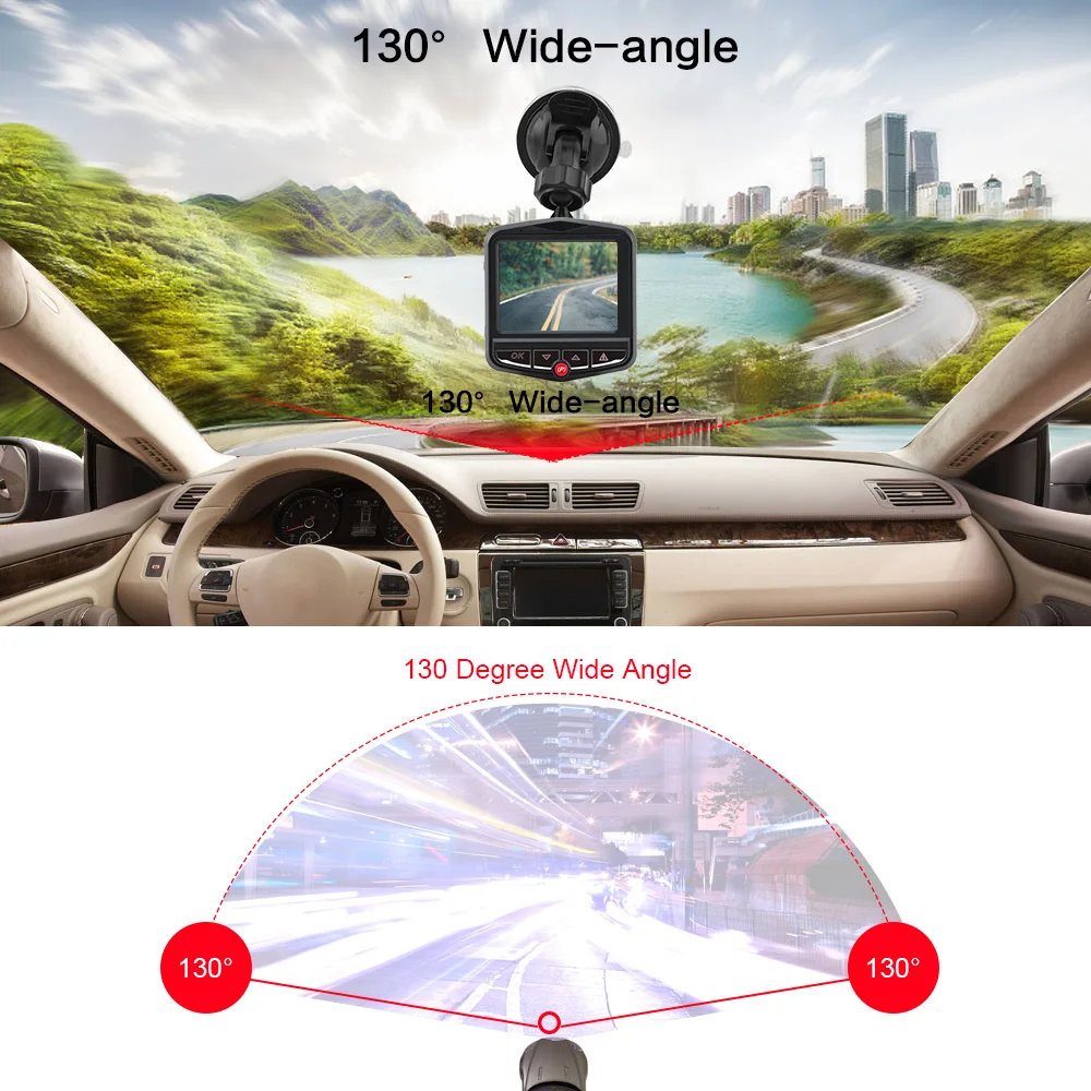 Dash Cam 1080P HD Автомобильный видеорегистратор Камера ночного видения g-сенсор 24H монитор парковки Dashcam видео рекордер