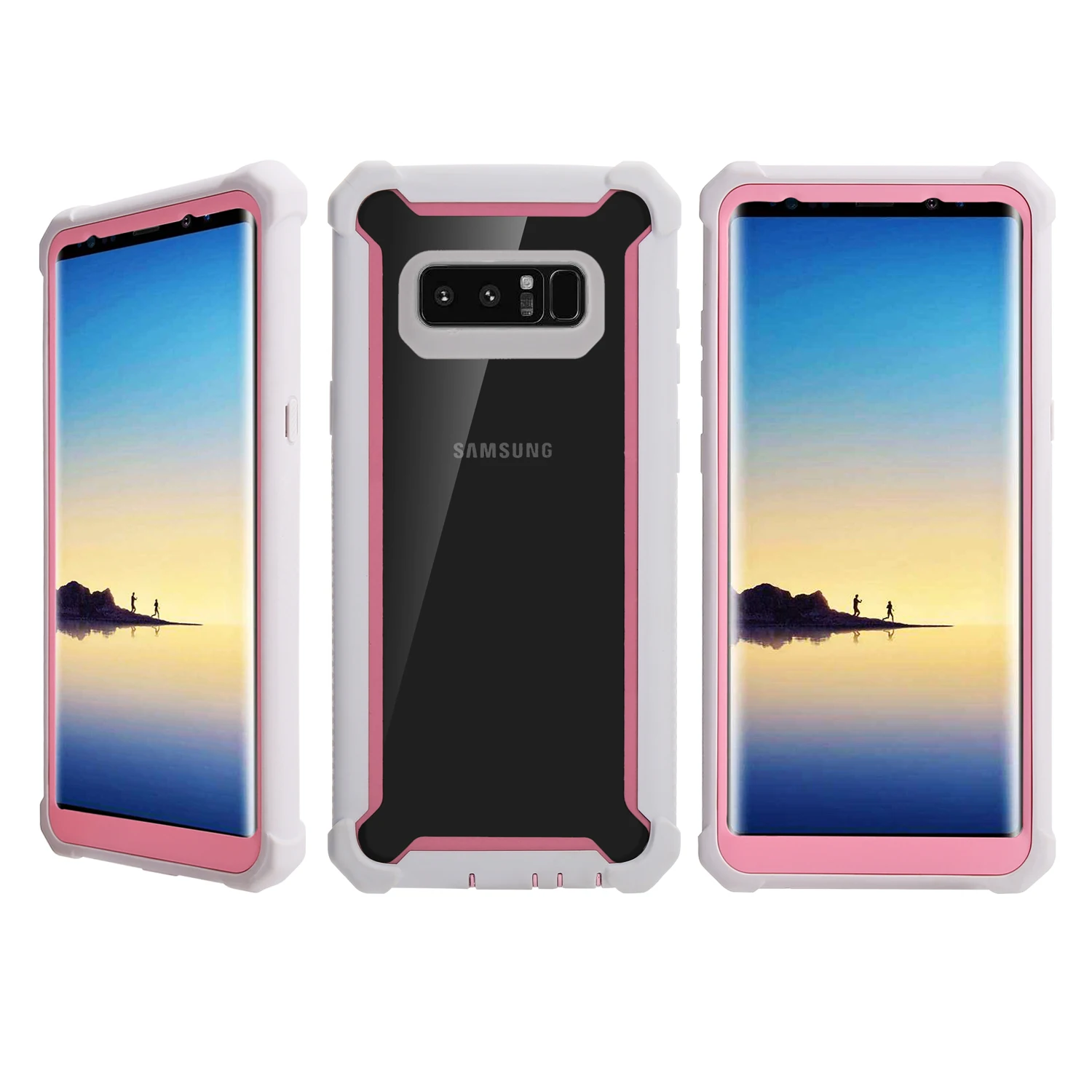 ТПУ+ ПК Противоударный Прозрачный чехол для samsung galaxy Note 10 9 8 S10 S9 S8 Plus Прозрачный чехол для samsung defender защита от падения