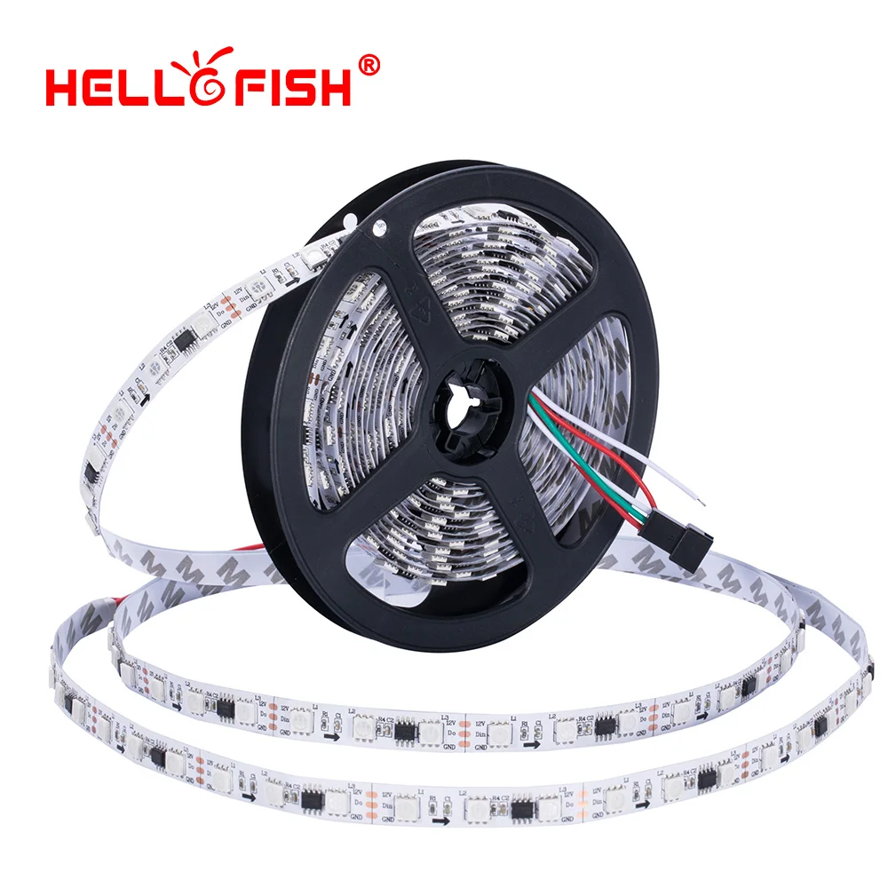 

WS2811 UCS1903 16703 LED strip IP65 Waterproof 5M 300 Leds Rgb Full color 5050 Led strip DC12V flexible LED tape lights lighting