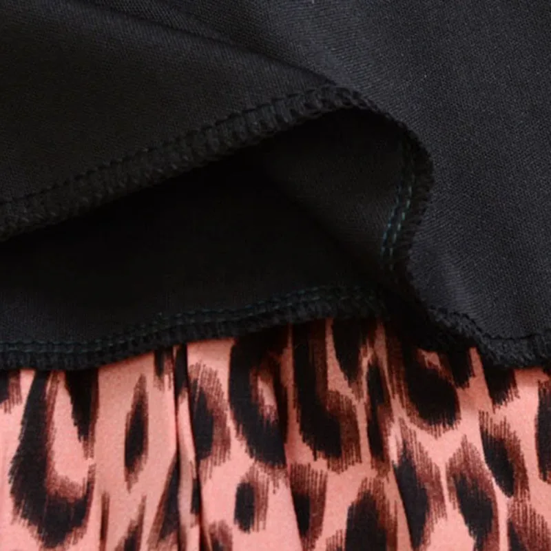 Сексуальные леопардовые = Высокая талия прямые юбки осенние женские до середины икры модные ретро юбки