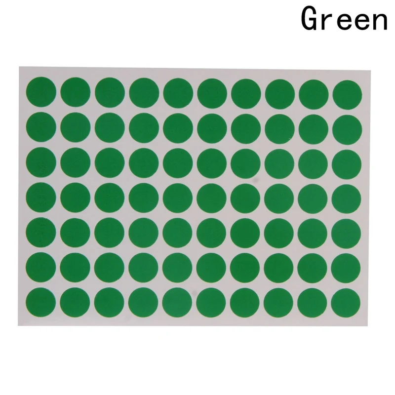 10 мм круги круглый код наклейки самоклеющиеся липкие этикетки черный - Цвет: GR