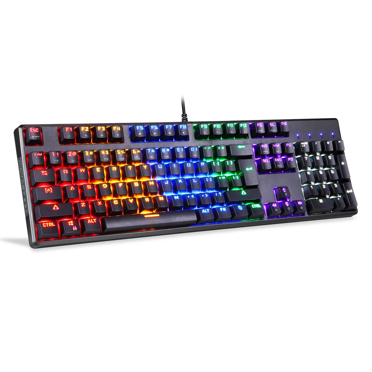 

CK96 Mechanical RGB Backlit Keyboard Wired USB2.0 Glowing Professional Gaming Keyboards 104 Keys USA Keyboard