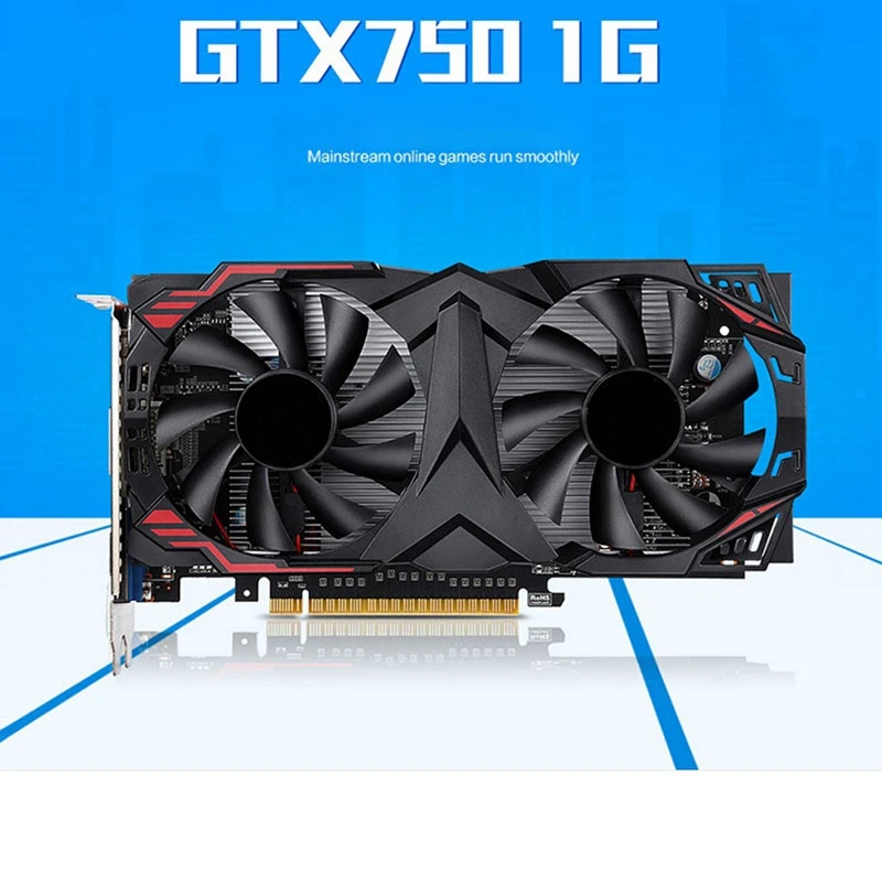 Оригинальные видеокарты Gtx750 1 ГБ 128 бит Ddr5 для Geforce Gtx750 Hdmi Dvi, используемые карты Vga