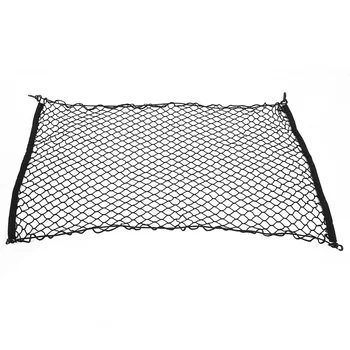 

Universal Car Rear Trunk Luggage Cargo nylon material Organizer Elastic Net Mesh Holder With 4 hooks fit for sedan SUV RV buses