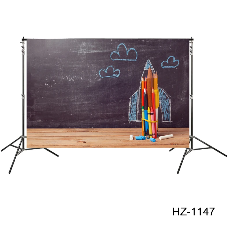 Welcome Back To School Inspirational Chalkboard Drawing Banner First Day Of Classroom Party Backdrop Background Large Decoration |