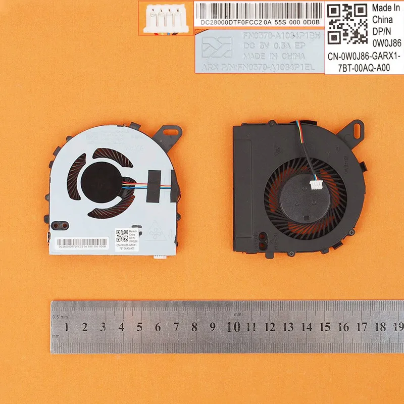 Ноутбук охлаждающий вентилятор для Dell Inspiron 15 7560 15-7560 Vostro 5468 5568(OEM) PN: FN0570-A1084P1EL 0W0J86 eplacement ремонт
