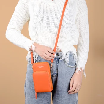 

3 Pockets Messenger Bags Women Shoulder Bags 2020 Phone Wallet Big Capacity Ladies Crossbody Bags Leather Tote Bag Female Purse