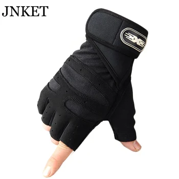 

JNKET Fashion Male & Female Wristbands Fingerless Gloves Fitness Outdoor Riding Antiskid Shockproof Gloves Four Colours