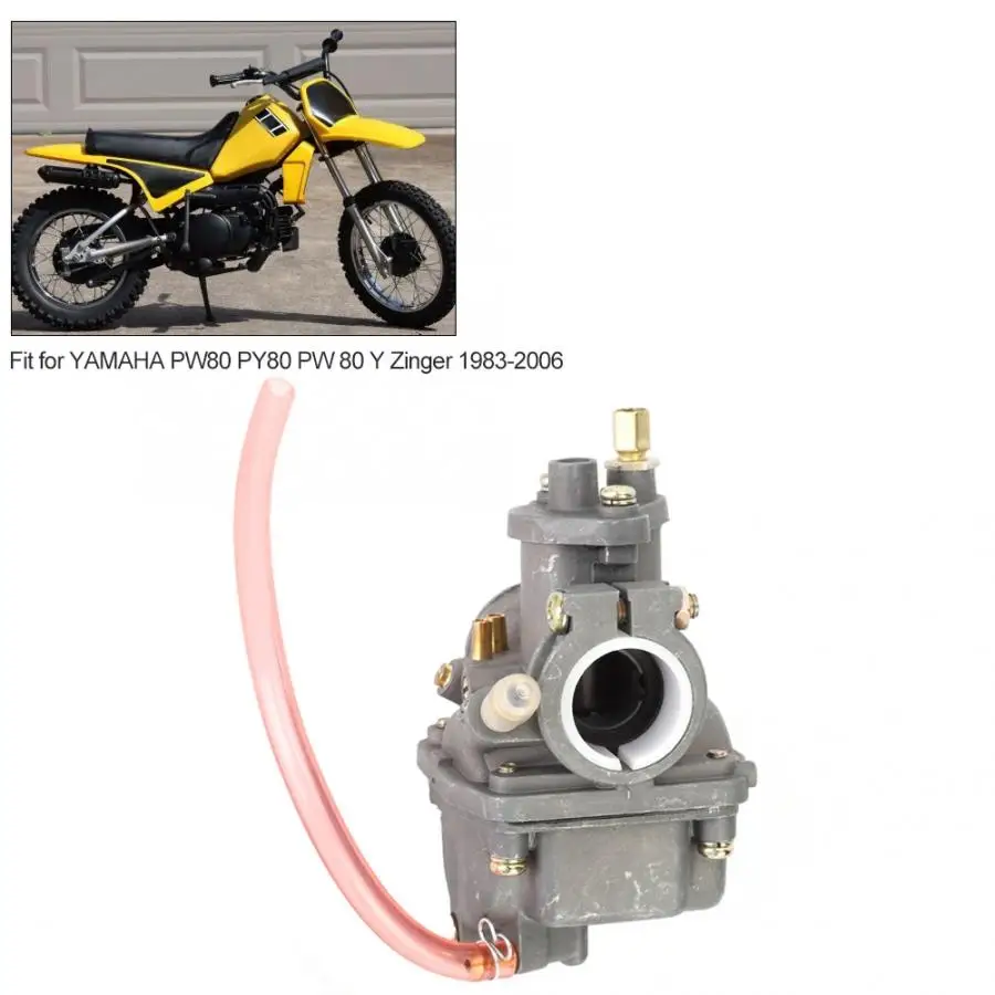 Carburador de moto Carb Карбюратор Замена с масляным фильтром подходит для YAMAHA PW80 PY80 PW 80 Y Zinger 1983-2006 moto cicleta