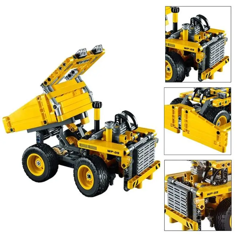 

3D Toy Car Railway Car Play Set Vehicle Truck Model Engineering Construction Vehicle Models Toy DIY Model Building Kits Assembly
