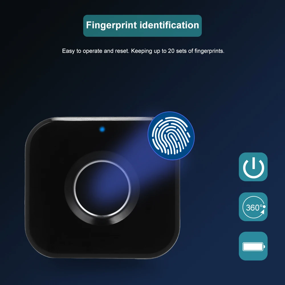 

Smart Keyless Fingerprint Lock Biometric Electric Lock Mini Portable Fingerprint Drawer Lock for Office Drawer File Cabinet