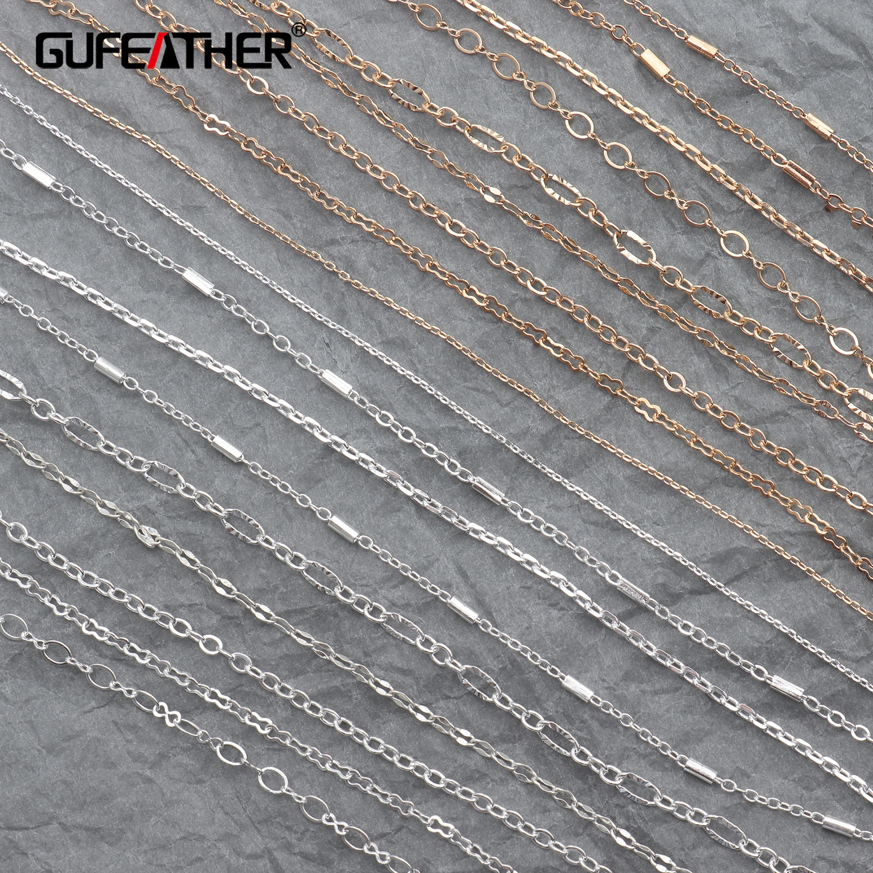 

GUFEATHER C42,jewelry accessories,jewelry making,diy chain necklace,charms,jewelry findings components,necklace for women,5m/lot