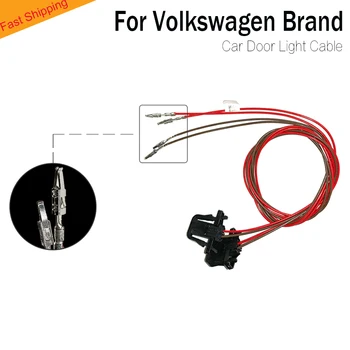 

2PCS/lot for vw led welcome projector lamp car door lights cable connector wire plug converter Conversion line For Passat B6 B7