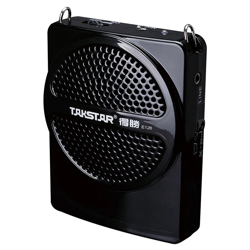 

TAKSTAR Rechargeable Mini Voice Amplifier Portable Waistband Wired Headset Microphone Amplifier Speaker for Tour Guide (E126)