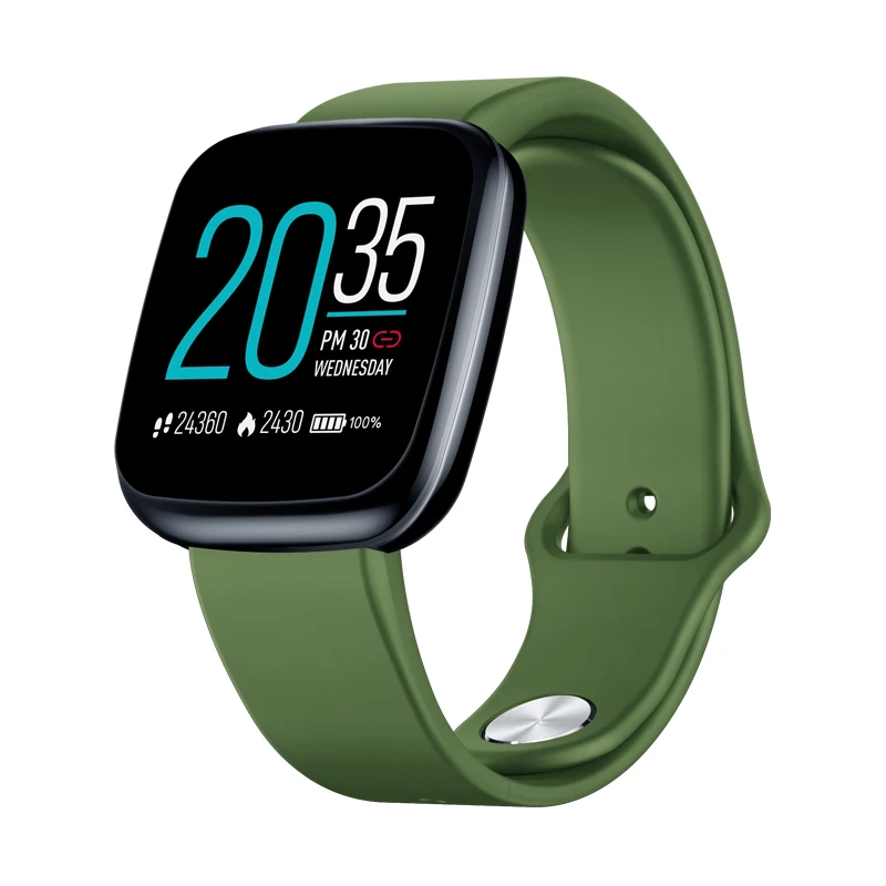 Pine Green KOMTOP, новинка, Zeblaze, кристалл, 3, умные часы WR, IP67, сердечный ритм, кровяное давление, долгий срок службы батареи, ips цветной дисплей, умные часы - Цвет: Pine Green