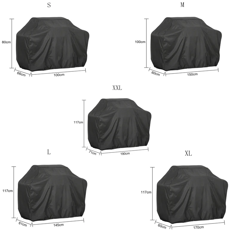 Evilto 210D Oxfors барбекю Гриль Крышка Открытый водонепроницаемый чехол для барбекю защита от пыли и дождя газовый уголь электрический барбекю