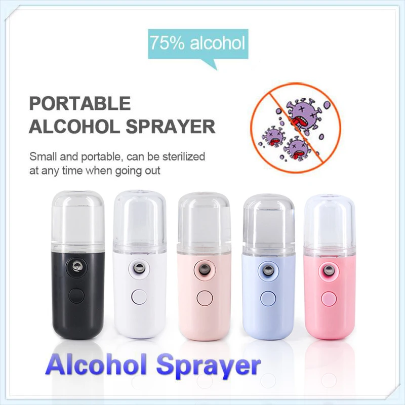 

30ML Mini Nano Facial Sprayer USB Nebulizer Face Steamer Humidifier Hydrating Anti-aging Wrinkle Women Beauty Skin Care Tools