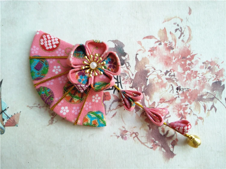 Новые японские импортные из Японии и ветряные цветы ротанга веер колокольчики аксессуары для волос Гейша украшения для волос kimonos ханьфу, косплей