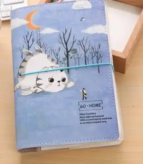 А6 кожаный блокнот на спирали, офисный личный дневник/ежедневник/Органайзер, милое кольцо, канцелярские принадлежности, А6 - Цвет: AS SHOW