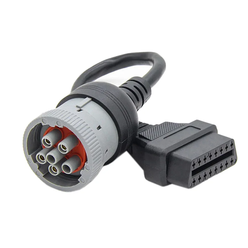 Грузовик кабель-адаптер для J1708 6Pin к OBD2 16Pin женский автомобильный разъем