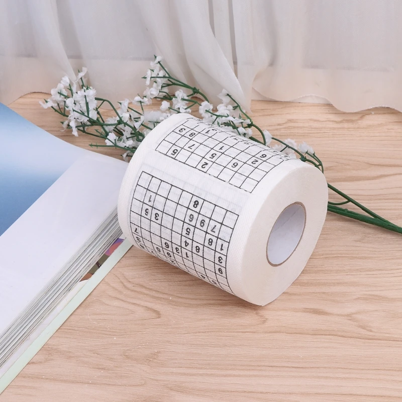 new Durable Sudoku Su Printed Tissue Paper Toilet Roll Paper Good Puzzle Game