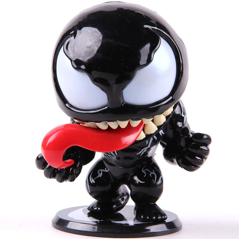 Marvel горячие игрушки Cosbaby Venom Eddie Brock кукла с качающейся головой ПВХ яд фигурка Коллекционная модель игрушки - Цвет: A no colorful box