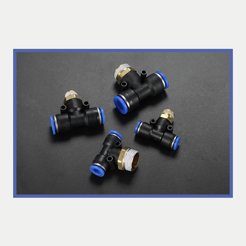 20Pcs Pneumatic Air Connector Fitting PC PCF PL SL 4mm 6mm 8mm Thr  Pneumatic Connector Air 20Pcs Pneumatic Air Connector Fitting PC PCF PL SL 4mm 6mm 8mm Thr