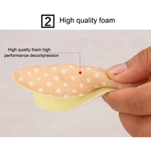 Women New 5 Pairs Sole High Heel Foot Cushions Forefoot Anti-Slip Insole Breathable Foot Pad Soft Arch Support Insert Pads