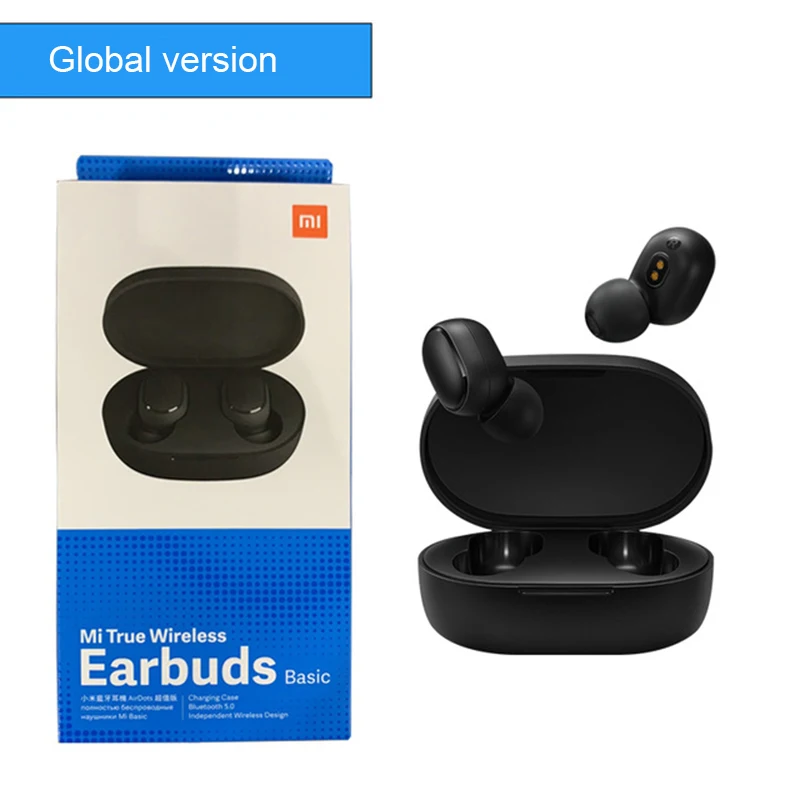Global Xiaomi Redmi Airdots TWS Bluetooth 5,0 беспроводные стерео наушники с активным шумоподавлением микрофон громкой связи AI Contro Redmi k30 - Цвет: Global