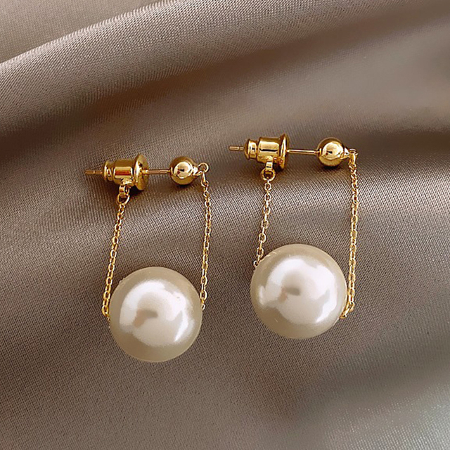 New Love Pearl Stud Earrings Heart-shaped Rhinestone Pearl Earring Women Girl Party Personality Temperament Jewelry Gift