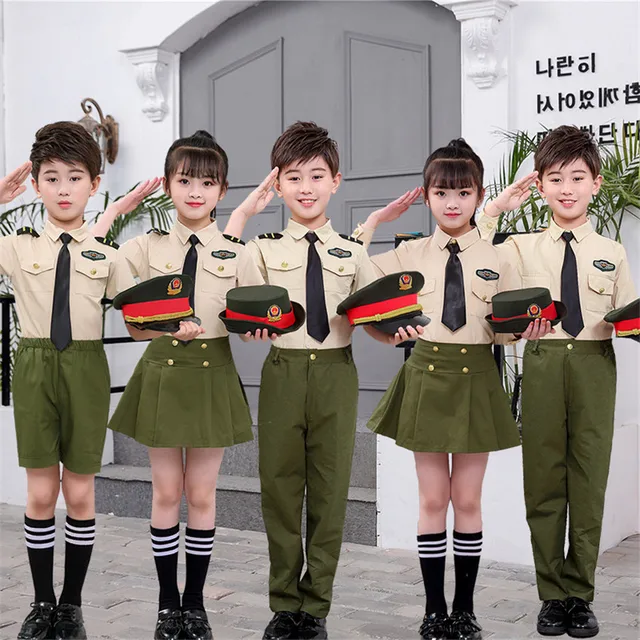 Children s Police Uniform Cosplay Air Special Forces Suits Perfect Military Costume for Kids