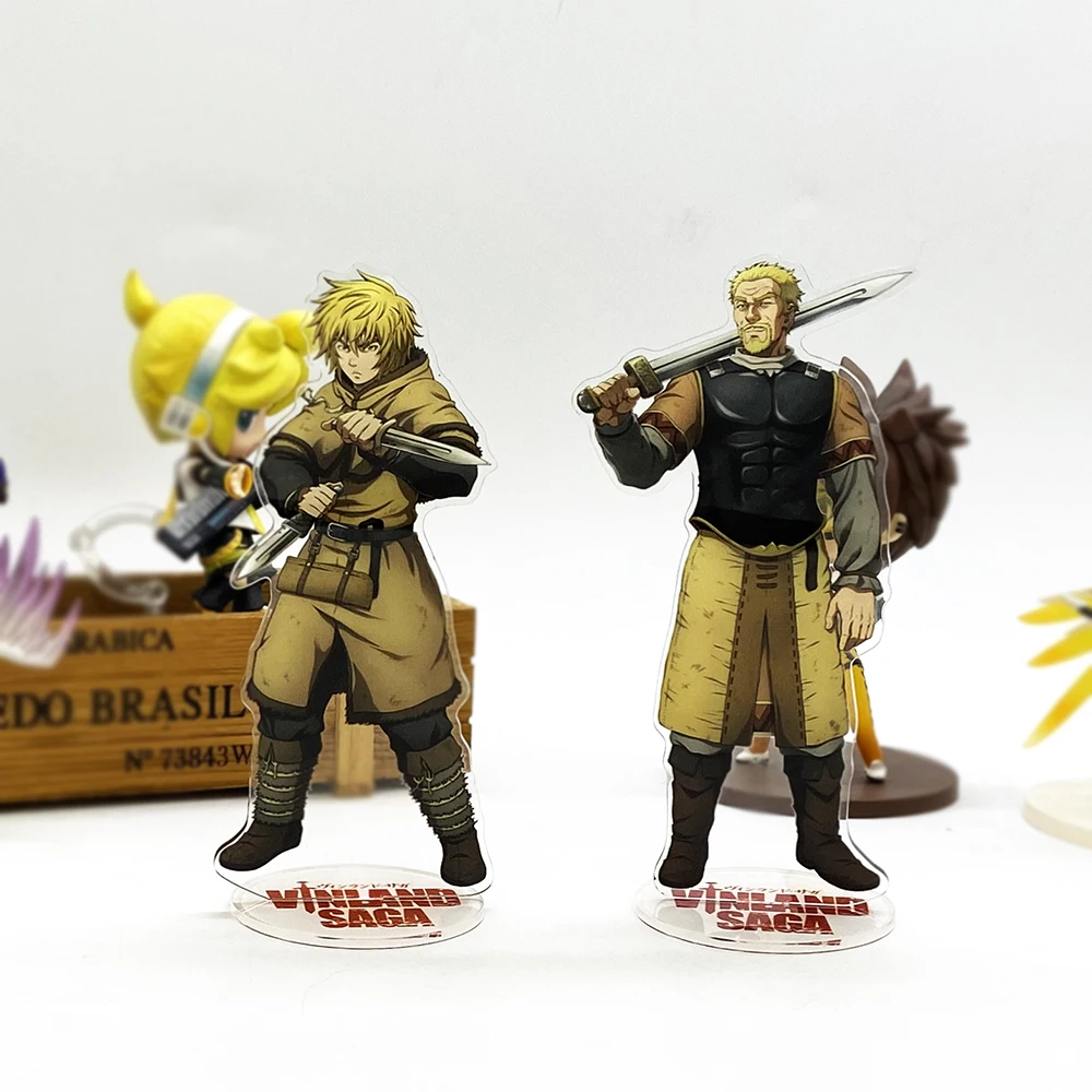 

Love Thank You VINLAND SAGA Thorfinn Askeladd acrylic stand figure model plate holder cake topper anime toy