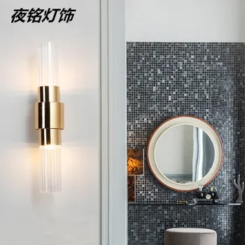 

and contracted decorative wall lamp light luxury home sitting room lights Nordic bedroom the head of a bed, wall lamp