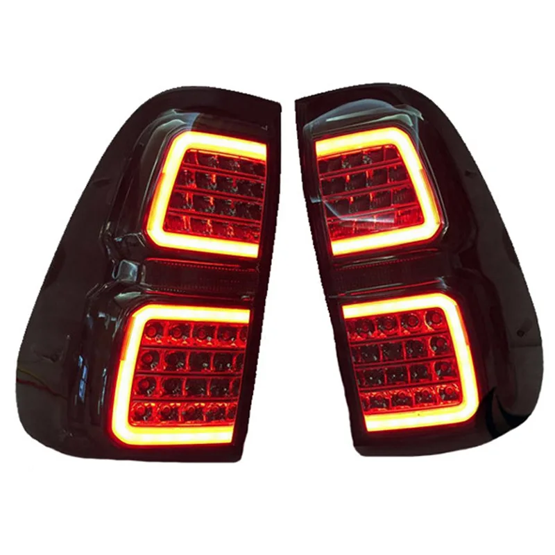 For Car Toyota Hilux Vigo REVO rocco 2014-2019 Pickup Led Taillights Auto Reverse Brake Rear Light back Fog Lamp DRL
