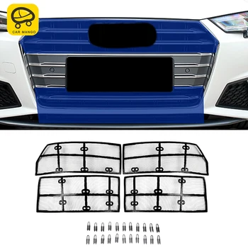 

CarManGo Car Accessories Stainless Front Grille Insert Net Anti-insect Dust Garbage Proof Inner Net for Audi A4 B9 2017-2020