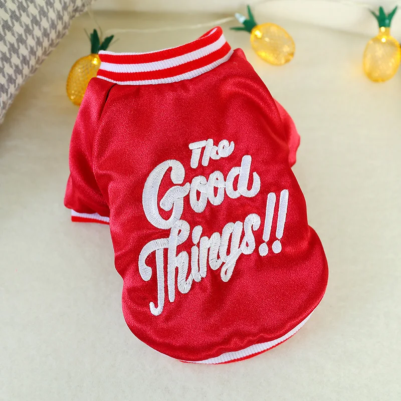 

Thicken Pet Dog Clothing Winter Warm Luxury Jacket Coats Cat Clothing For Small Dogs Baseball Cloth Chihuahua Teddy Pets Appare