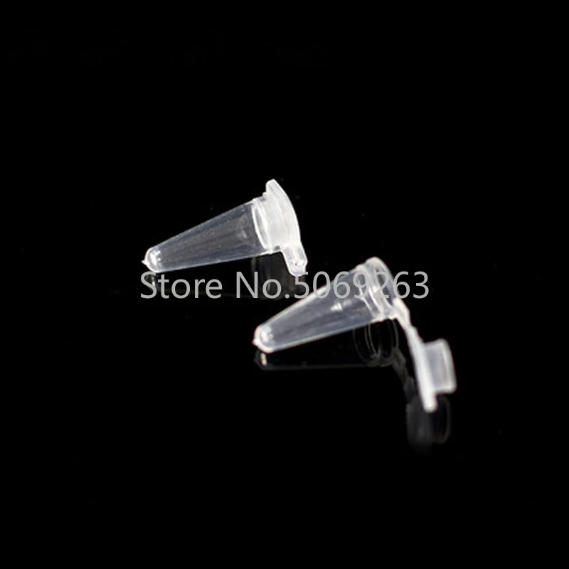 

1000pcs/lot 0.1ml Lab White V-shape Plastic Centrifuge Tube, 100 Ul PCR Short Tube PP Small Microcentrifuge Tube