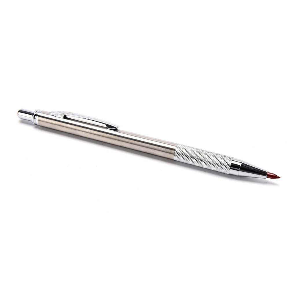 1set 3mm 13cm Metal Automatic Pencil Writing Gift Student School Stationary Silver Mechanical Pens for Kids