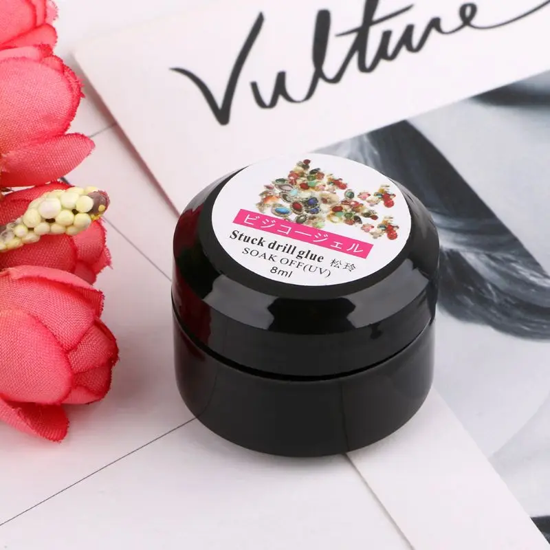 

8ml Strong Nail Art Rhinestone Glue Gel Adhesive Resin Gem Jewelry Polish Decor