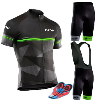 

2019 NW Cycling Jersey Set Summer Short Sleeve Cycling Clothing Ropa Ciclismo Maillot Ropa Uniformes Hombre